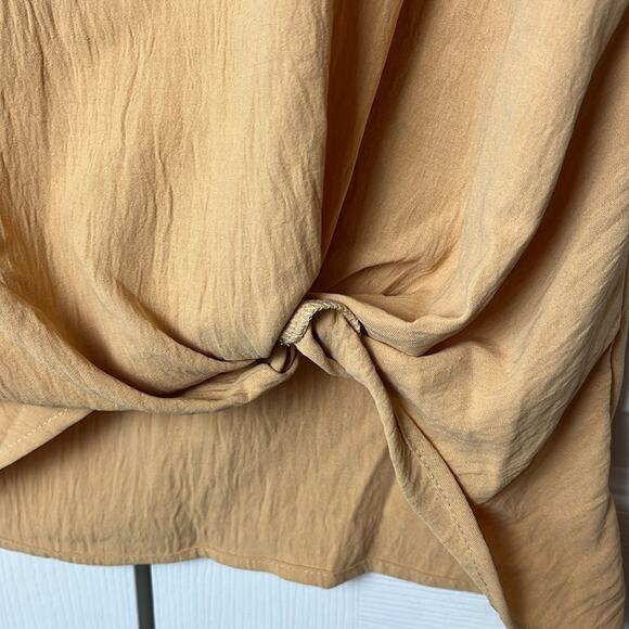 Six Fifty Twist Front Top Orange Yellow Large - Picture 2 of 7